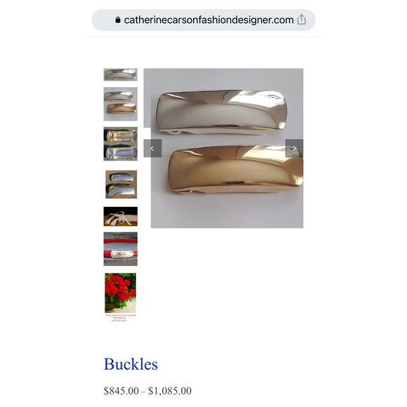 RARE Catherine Carson Bronze Medusa Buckle Brown Crocodile Belt, 33” - Picture 11 of 12